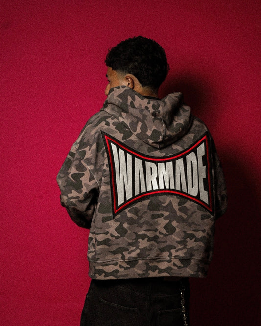 WAR MADE CAMO ZIP UP