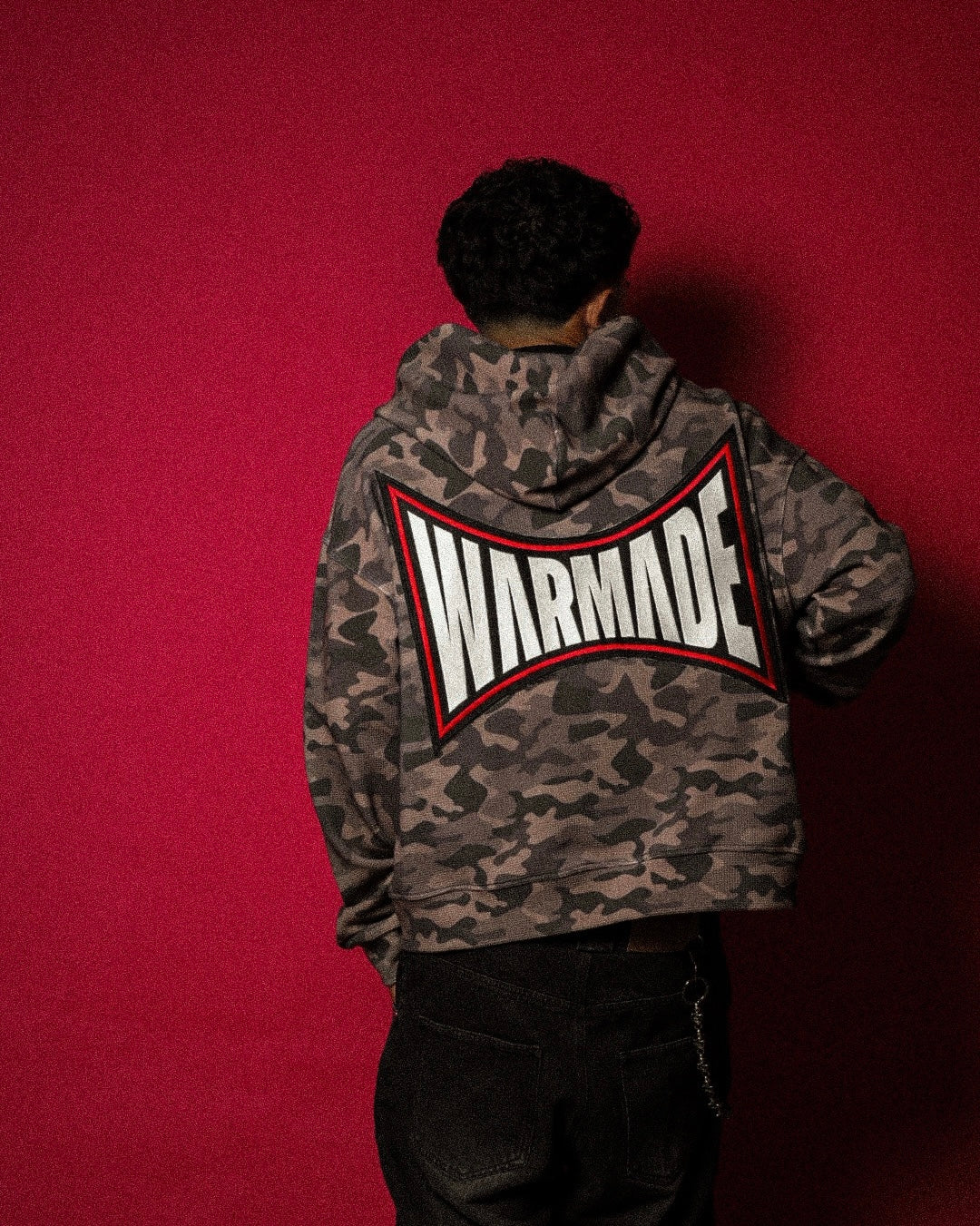 WAR MADE CAMO ZIP UP